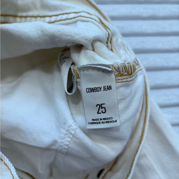 Urban Outfitters White Distressed Cowboy Jeans-size 25 - Picture 3 of 3